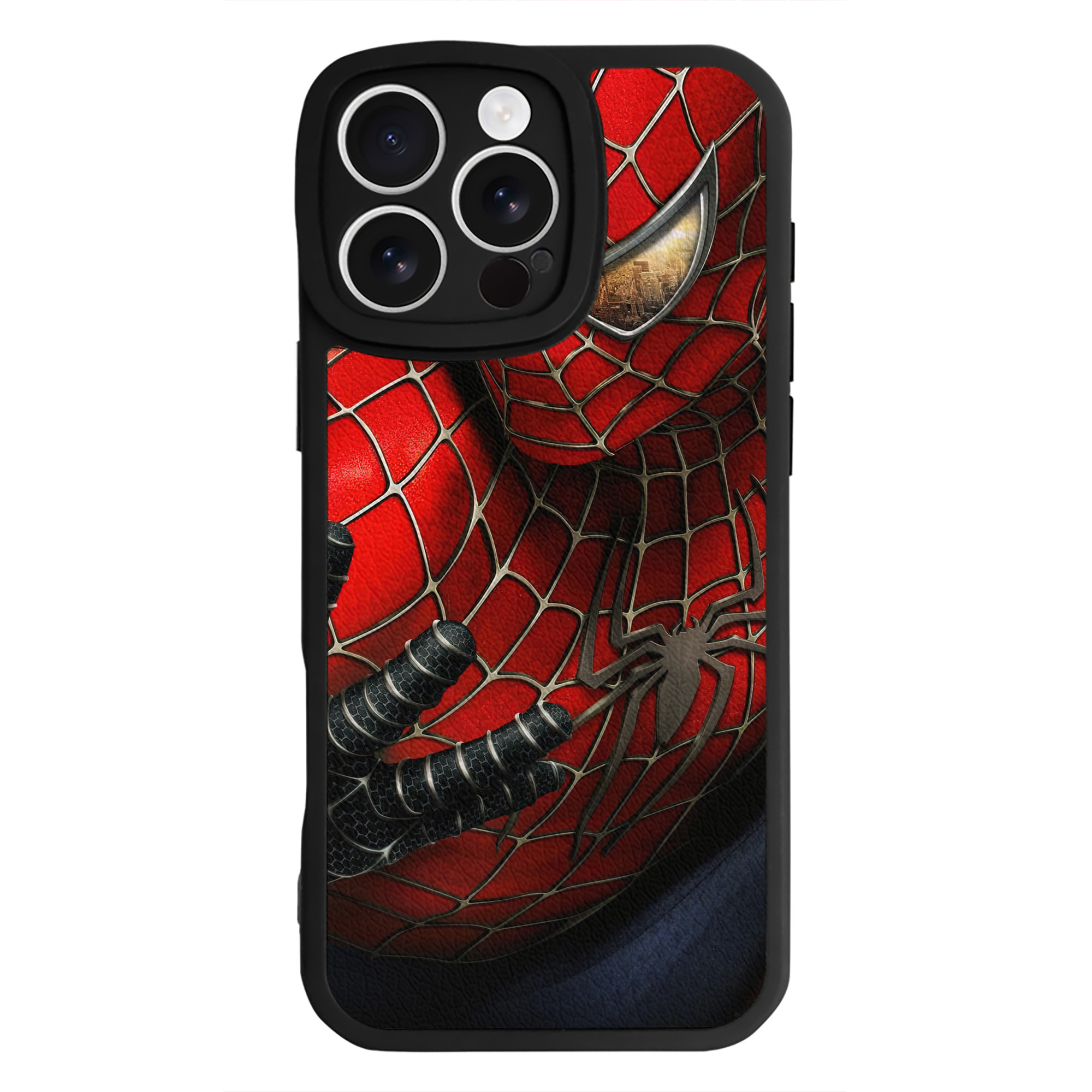 Spider Man スパイダーマン 【iPhone 16シリーズ対応】シリコンスマホケース（レザー調） 材質：シリコン